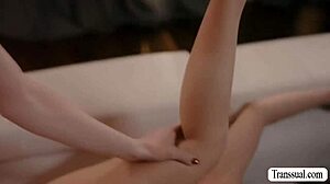 wanna watch this cute shemale tongue my wet pussy before she fucks me senseless?