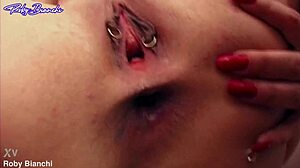 Damn, two big cocks pleasing slut lady rox completely