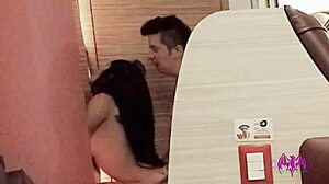 Goth Latina roommate submits to rough bedroom perversion