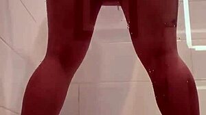 Can a Dildo-Loving Whore Take Monster Cock in the Shower?