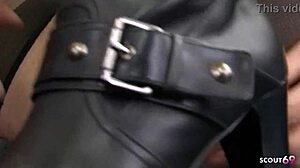 Wife's veggie masturbation shocks husband!!