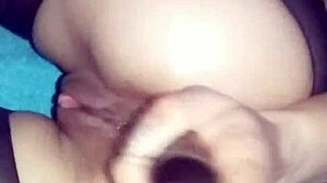 in bucuresti the romanian euro babe spreads her ass cheeks wide fingering deep into her tight hole solo