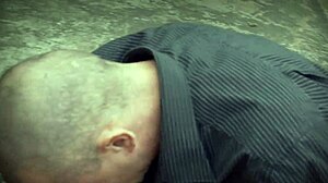 Curvy big tits brunette slut fucks hard in fishnets heels