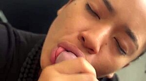 Cute Brunette Stepsis Best Friend Gives Deepthroat Blowjob To Me