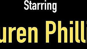 nasty redhead lauren phillips masturbates wet pussy on bed