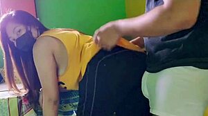 i sneak into kitchen and fuck my chubby sister-in-law till almost creampie inside