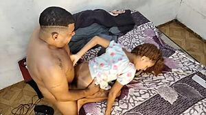 Novinha Latina Teen Anal Fucked Raw by Stepdad Best Friend!