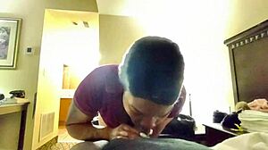 Ebony pro sloppy blowjob bent over doggystyle and extras