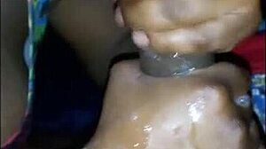 super wet darkchocolatebarbie gags on huge bbc with sloppy spit and deepthroat