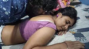 Sister-in-law's tight saree grabs naughty devar's eyes in heated indian stare-down