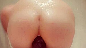 mostevie crams 2.5 inch wide toy up her fat ass!