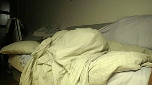 stepson sneaks under blanket to fuck mommy's swollen pussy