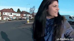 god i'm so pissed flashing my shaved pussy on london streets