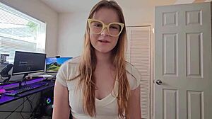 Sharing room with new Russian stepsis Ava Marina leads to dirty pov deepthroat and riding