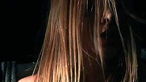 young bound alexis moans from hard vibrator on pussy in bondage