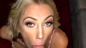 Skinny blonde Sky Pierce takes rough pounding from stepdad