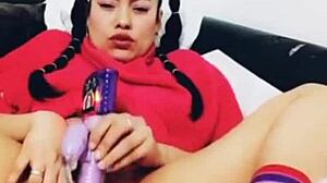 oh god these squirting latina pussy orgasms on dildo hit so hard