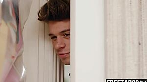 Skinny Stepsis Creampied by Bro Sharing Vacation Bed