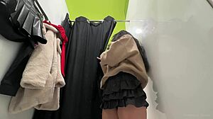 i went shopping and stripped naked flashing my big ass and tits in the fitting room