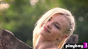 stunning petite blonde milf zazie passion strips naked outdoors flashing small perky tits