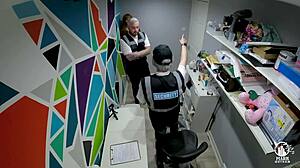 lacey the skinny british slut gets caught shoplifting and pays with her mouth