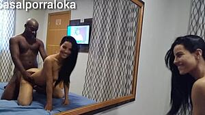 Homemade Mozao Rides Black Cock Smiling in Orgasmic Bliss