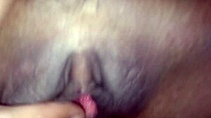 spreading tight shaved friend's pussy for blowjob creampie fuck