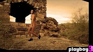 Stunning Black Milf Briana Ashley Rips Lingerie Exposing Huge Natural Tits Outdoors