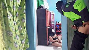 Housewife Caught Masturbating Bent Over Hard