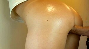 my japanese stepsis bends over for doggystyle, showing off her perfect ass uncensored.