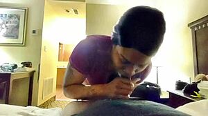 Ebony pro sloppy blowjob bent over doggystyle and extras