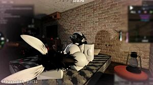 big ass girl blows me then doggystyle bangs fan