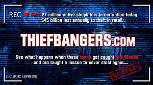 EBONY SARAH LACE Gets ANAL Pounded By STORE GUARD In Shop