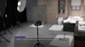 casey flashes her shaved redhead pussy on public outdoor path play