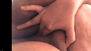 Plump beauty's massive tits shake wildly in secret solo tease