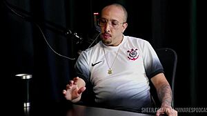 thiagao bar preliminares podcast compilado with bia hot sheer red lingerie