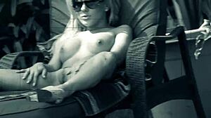 ohh mom aubrey adams outdoors rubbing her shaved pussy n fucking hard