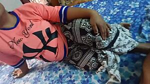 Cheating desi girlfriend sneaks lover into hotel strips skirt for wild sex