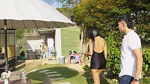 Colombian Lele Mantilla TASTES and RIDES Client's HUGE COCK Workout!