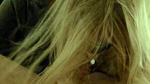 amateur milf wife slurps and deepthroats huge cock at halloween party pov sucking handjob lick while sober!