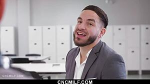 Freeuse office turns wild as horny milfs and fat bbws fuck employees everywhere