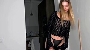 wanna see this pretty blonde teen slut get fucked rough doggystyle cowgirl cum covered