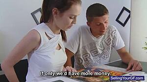 Wanna see her blow him before they shop?