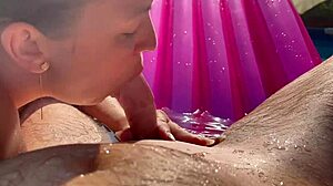 Amateur Babysitter Blowjob in Public Pool? Then Home for Anal Rimjob and Squirting!