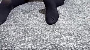 horny latina milf brunette stuffs big ass with dildo toy desperately