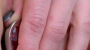 My18teen hot brunette saggy tits teen slams anal buttplug. Dildo wrecks tight pussy hard!