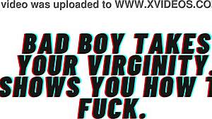 bad boy claims virgin pussy teaches hard fuck