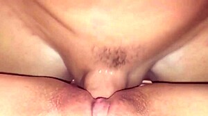 whoa, watch this skinny teen's wet pussy squirt in homemade creampie fuck