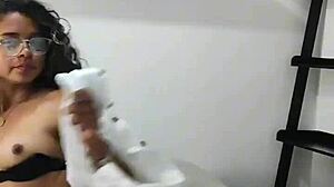 Chapina Viral Caliente Fingers Orgasm with Vibrador in Lingerie Bedroom Solo