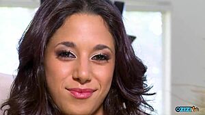 man gia steel pussy kissed fucked deep cowgirl ridin brunette latina cum